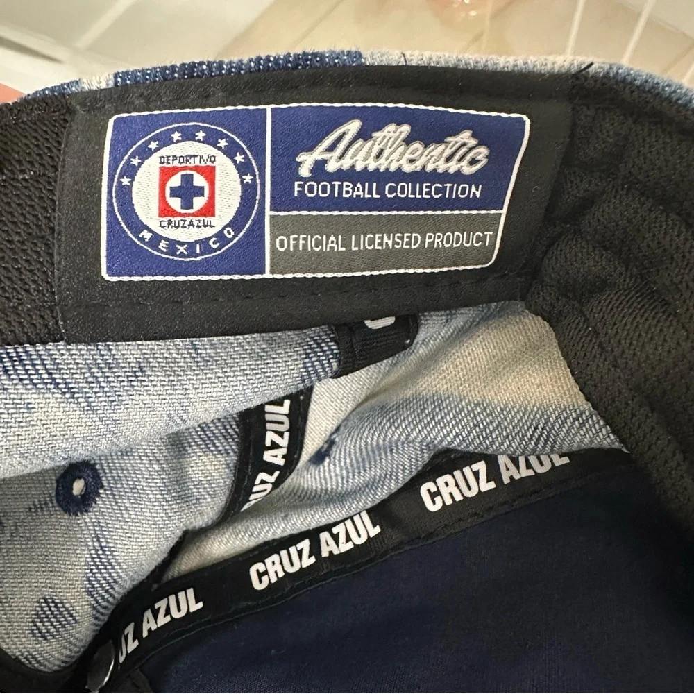 Cruz Azul 'The Ranch' Soccer Adjustable Cap Denim Blue By Fan Ink One Size NWT